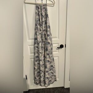 DKNY A-Line Skirt in Gray and Pink